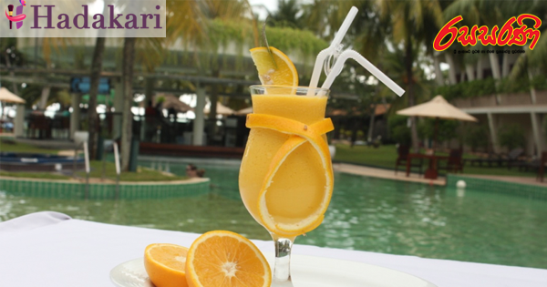 ඔරේන්ජ් ස්මුති | Orange Smoothie recipe