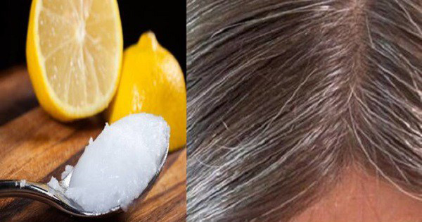සුදු කොන්ඩේ ගෙදර ඉදන් කළු කරගන්නේ මෙහෙමයි | Lemon And Coconut Oil Mixture Turns Gray Hair Back To Its Natural Color