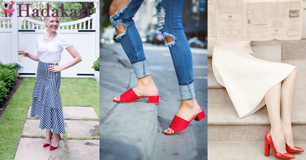 රතු සපත්තු දාන්න පුලුවන් ඇඳුම් | Outfits go with red shoes